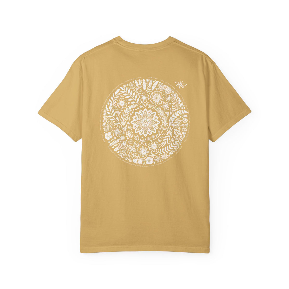 Isaiah 40:8 Floral Comfort Colors® T-Shirt | Soft-Washed Christian Tee