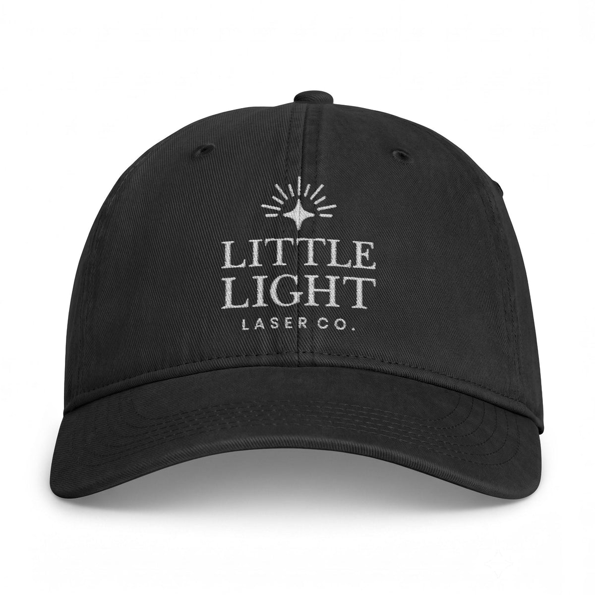 Little Light Coastal Washed Cap – Distressed Beach Logo Baseball Hat