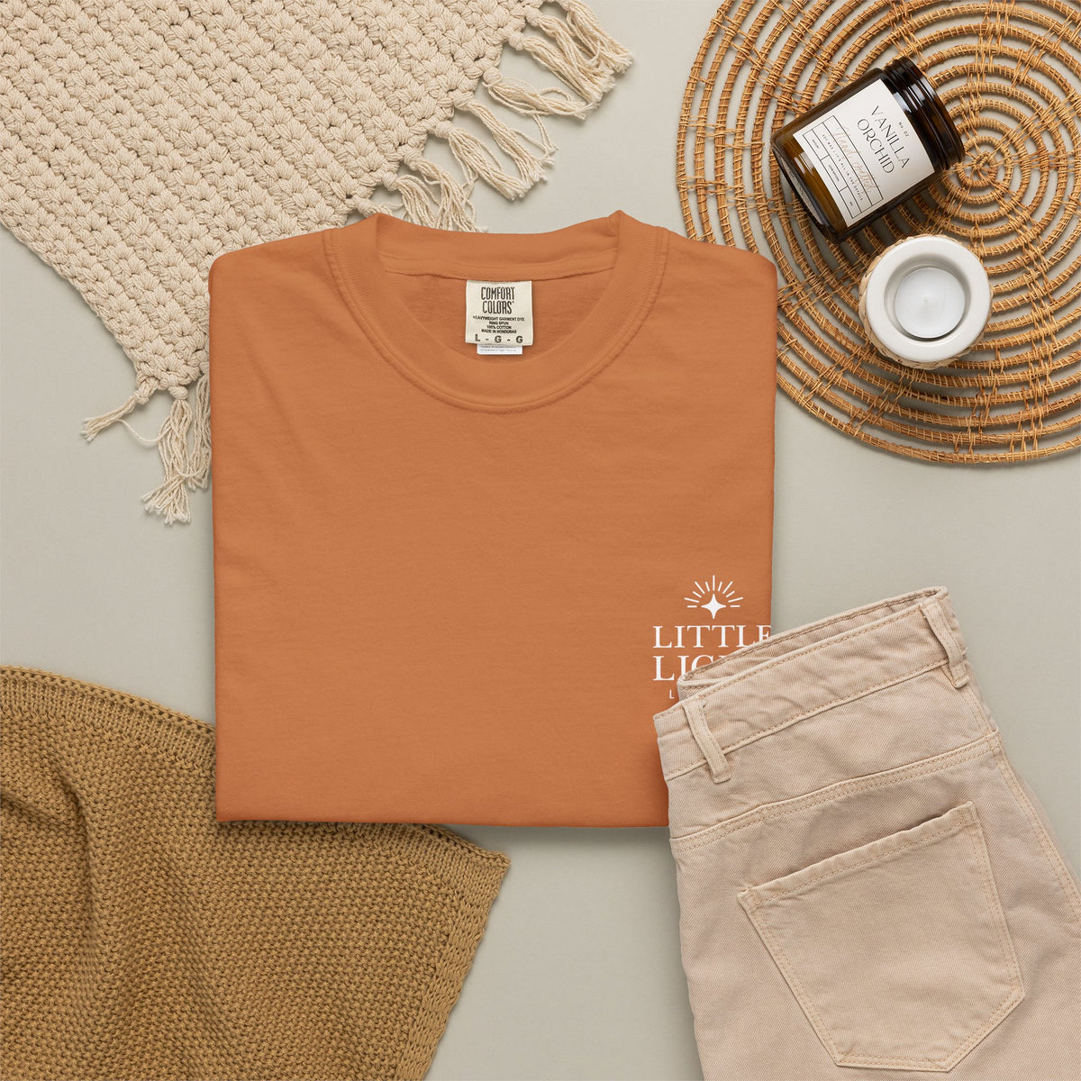Isaiah 40:8 Floral Comfort Colors® T-Shirt | Soft-Washed Christian Tee