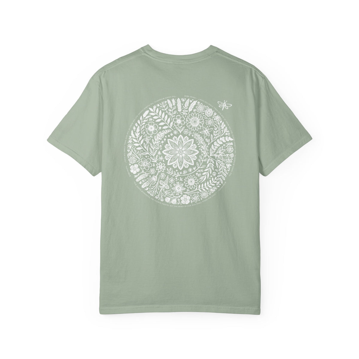 Isaiah 40:8 Floral Comfort Colors® T-Shirt | Soft-Washed Christian Tee