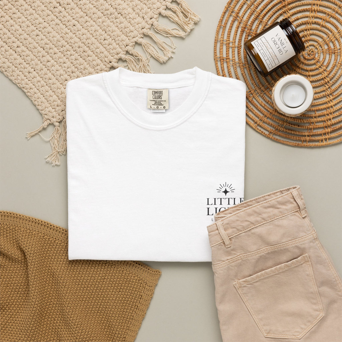 Isaiah 40:8 Floral Comfort Colors® T-Shirt | Soft-Washed Christian Tee