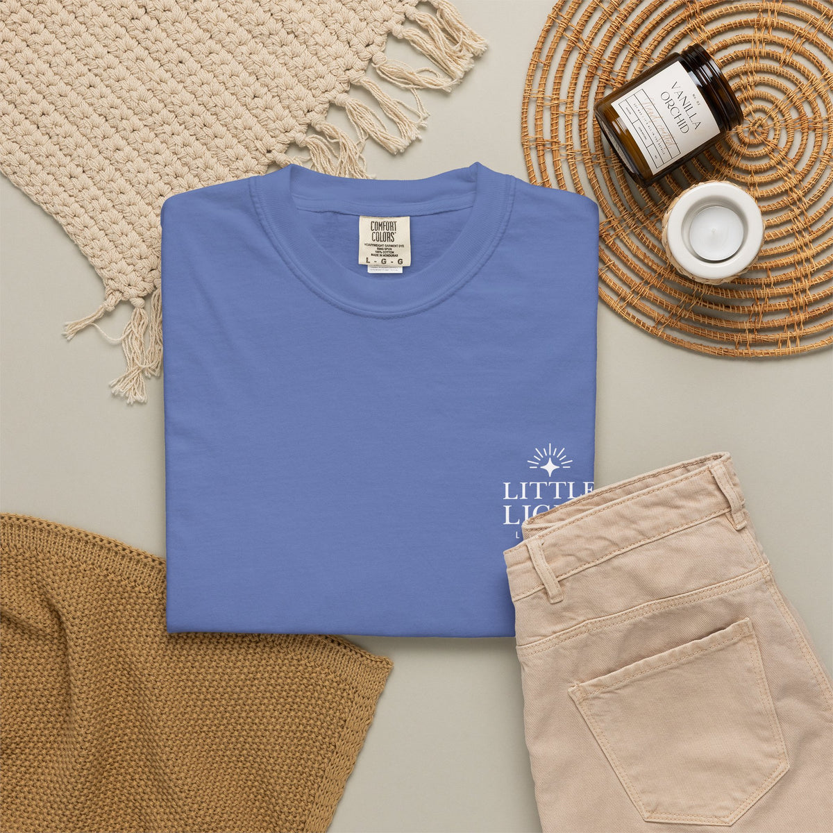 Isaiah 40:8 Floral Comfort Colors® T-Shirt | Soft-Washed Christian Tee