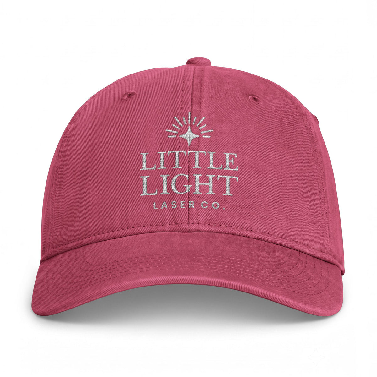 Little Light Coastal Washed Cap – Distressed Beach Logo Baseball Hat