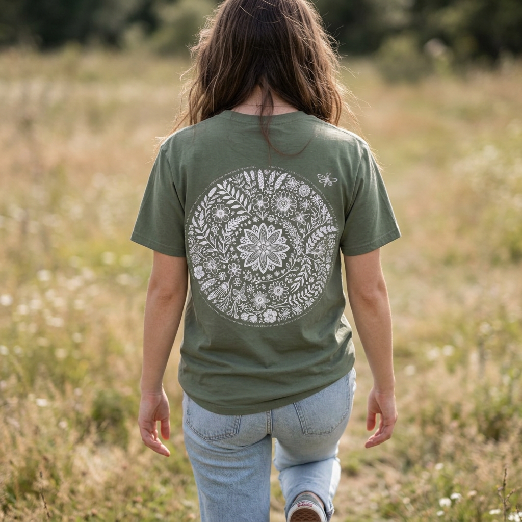 Isaiah 40:8 Floral Comfort Colors® T-Shirt | Soft-Washed Christian Tee