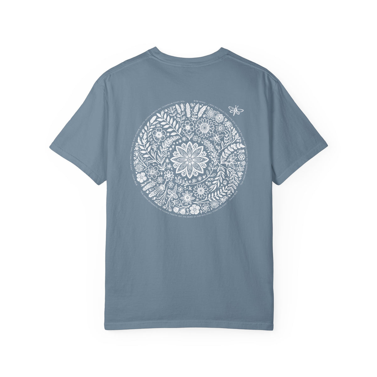 Isaiah 40:8 Floral Comfort Colors® T-Shirt | Soft-Washed Christian Tee