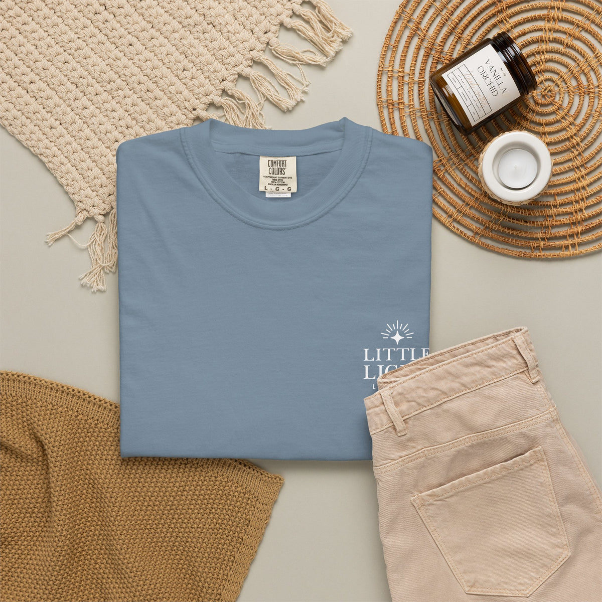 Isaiah 40:8 Floral Comfort Colors® T-Shirt | Soft-Washed Christian Tee