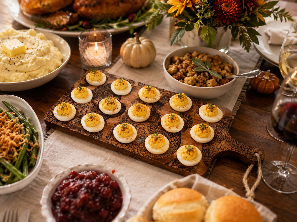 Engraved Chicken Deviled Egg Board