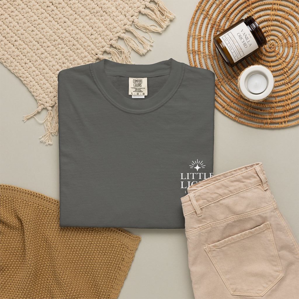 Isaiah 40:8 Floral Comfort Colors® T-Shirt | Soft-Washed Christian Tee