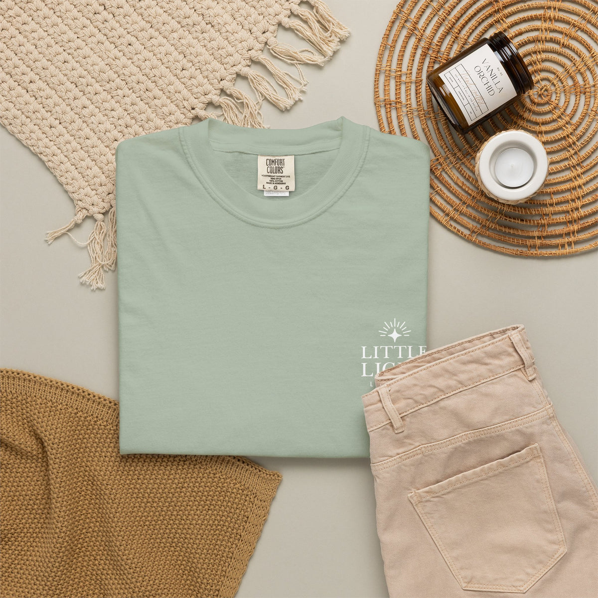 Isaiah 40:8 Floral Comfort Colors® T-Shirt | Soft-Washed Christian Tee