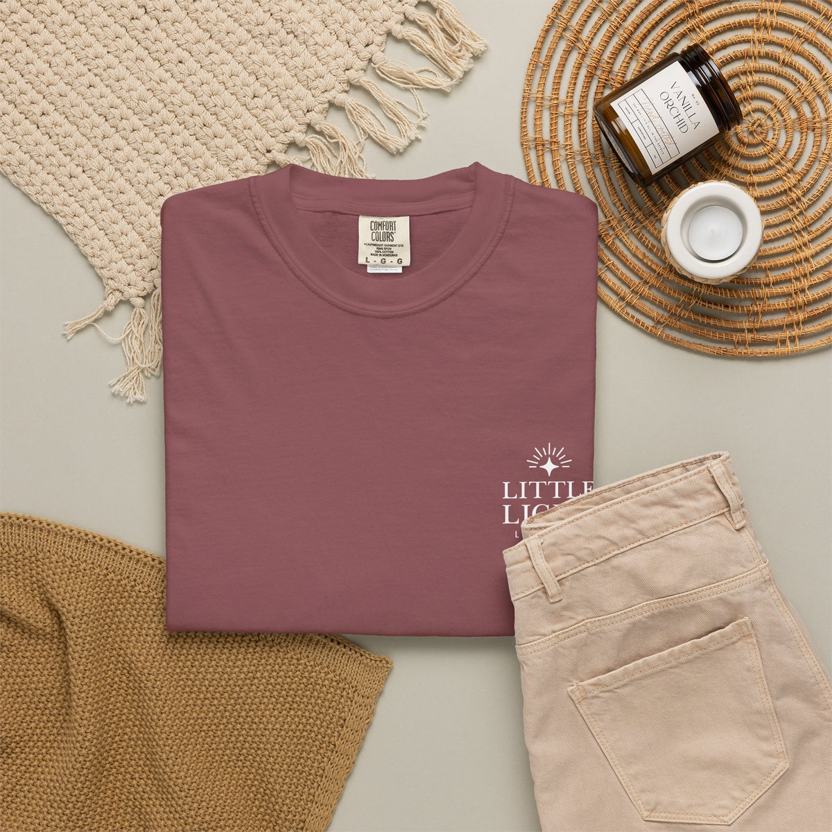 Isaiah 40:8 Floral Comfort Colors® T-Shirt | Soft-Washed Christian Tee