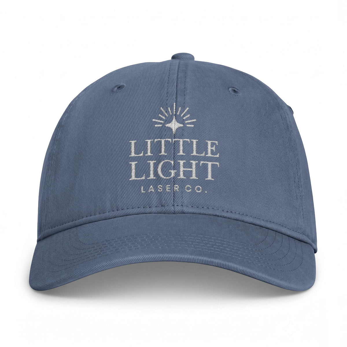 Little Light Coastal Washed Cap – Distressed Beach Logo Baseball Hat