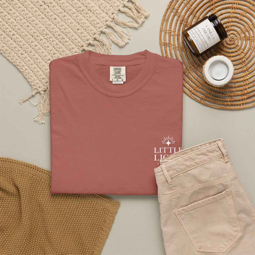 Isaiah 40:8 Floral Comfort Colors® T-Shirt | Soft-Washed Christian Tee