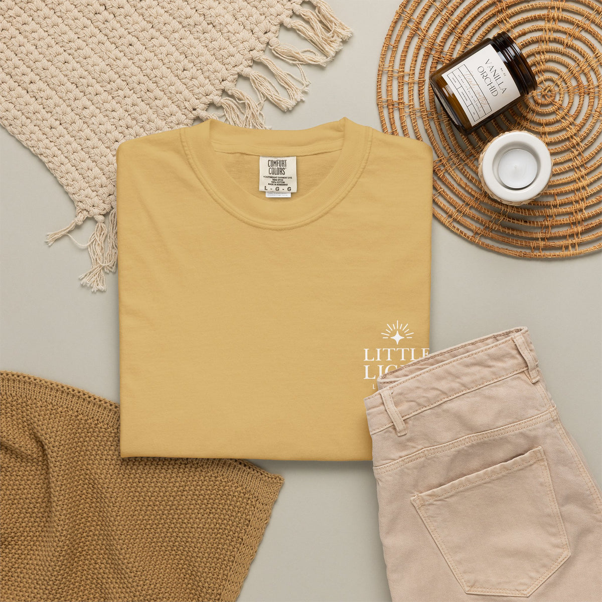 Isaiah 40:8 Floral Comfort Colors® T-Shirt | Soft-Washed Christian Tee