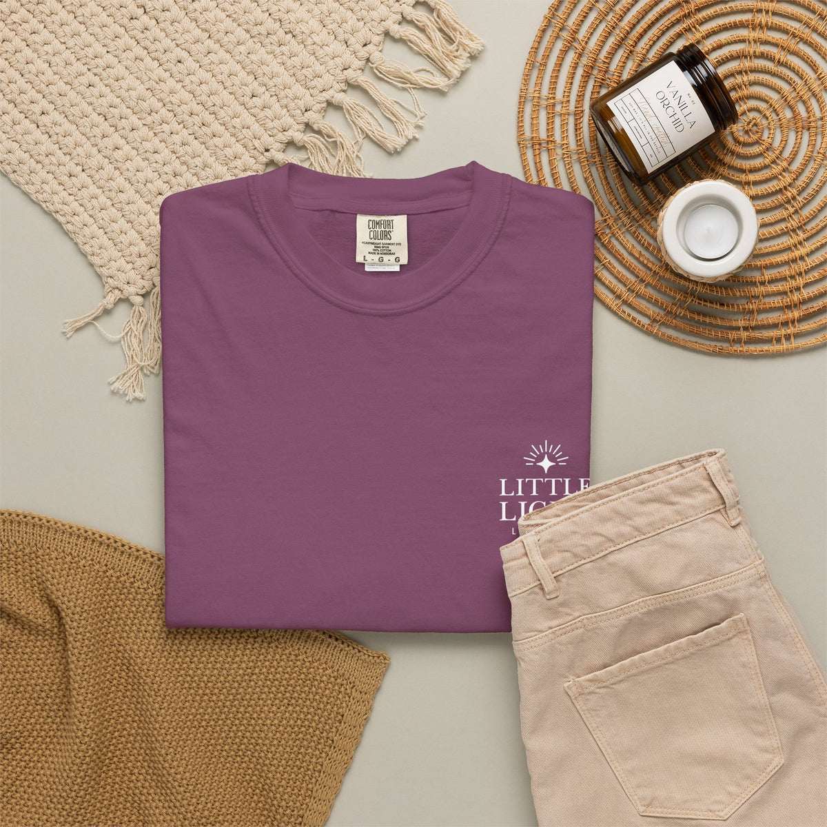 Isaiah 40:8 Floral Comfort Colors® T-Shirt | Soft-Washed Christian Tee