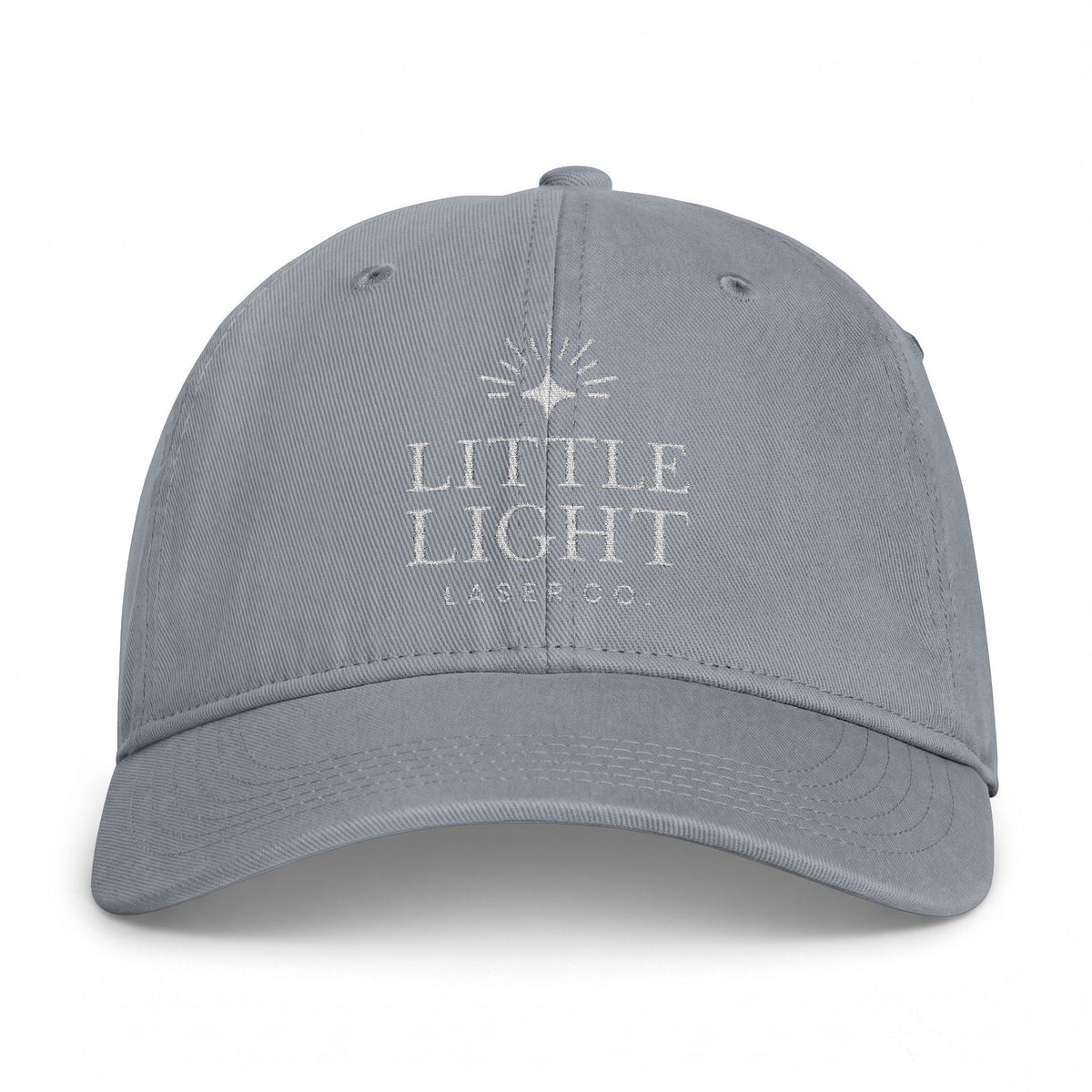 Little Light Coastal Washed Cap – Distressed Beach Logo Baseball Hat